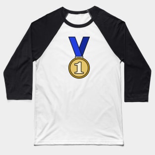 First Place Gold Medal Icon Baseball T-Shirt